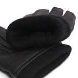Vittoria (Noir) - Gants en cuir de cerf américain doublés de cachemire
