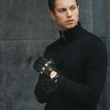 Gants de Conduite Homme Noir - Fabriqués à la main en Italie – Gants en Cuir de Luxe – Fait à la Main en Italie - Fratelli Orsini® - 8