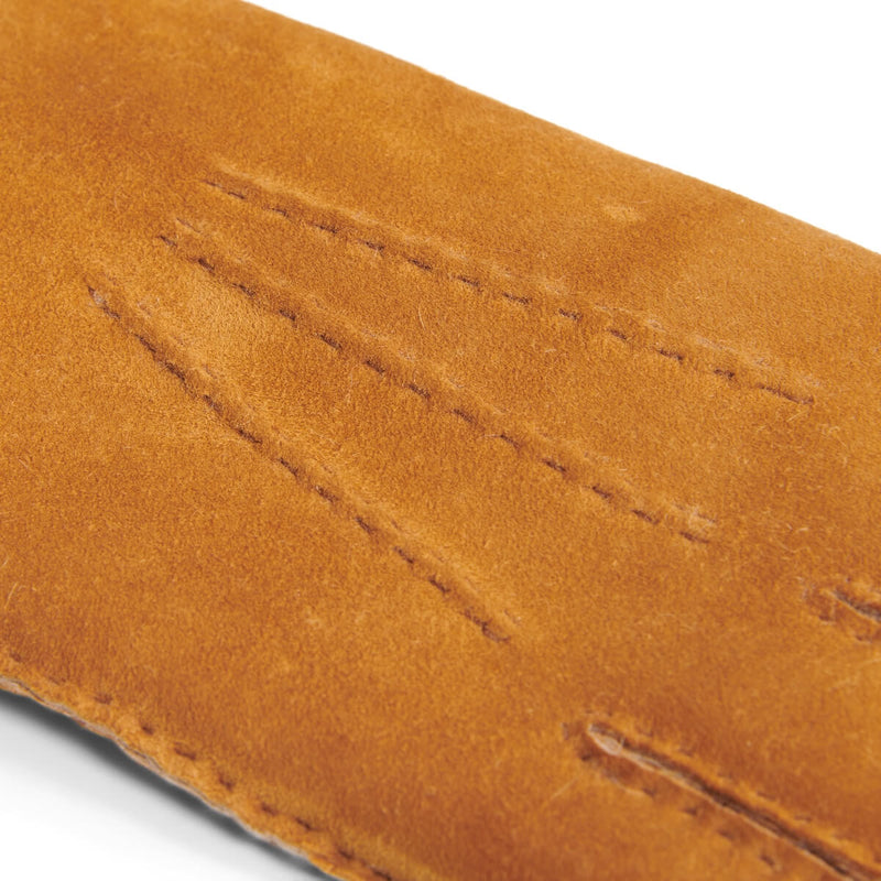 Beatrice - gants en daim avec doublure luxueuse en shearling (fourrure de mouton)