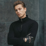 Gants de Conduite Homme Noir - Fabriqués à la main en Italie – Gants en Cuir de Luxe – Fait à la Main en Italie - Fratelli Orsini® - 10