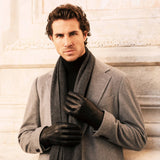 Gants en Cuir épais - Écran tactile - Doublure chaude en laine d'agneau – Gants en Cuir de Luxe – Fait à la Main en Italie - Fratelli Orsini® - 6