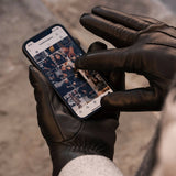 Gants en Cuir épais - Écran tactile - Doublure chaude en laine d'agneau – Gants en Cuir de Luxe – Fait à la Main en Italie - Fratelli Orsini® - 7