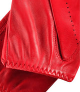 Gants de Conduite Pour Femme Rouge - Fabriqués à la main en Italie – Gants en Cuir de Luxe – Fait à la Main en Italie - Fratelli Orsini® - 4