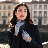 Gants de Conduite Pour Femme Sky - Fabriqués à la main en Italie – Gants en Cuir de Luxe – Fait à la Main en Italie - Fratelli Orsini® - 5