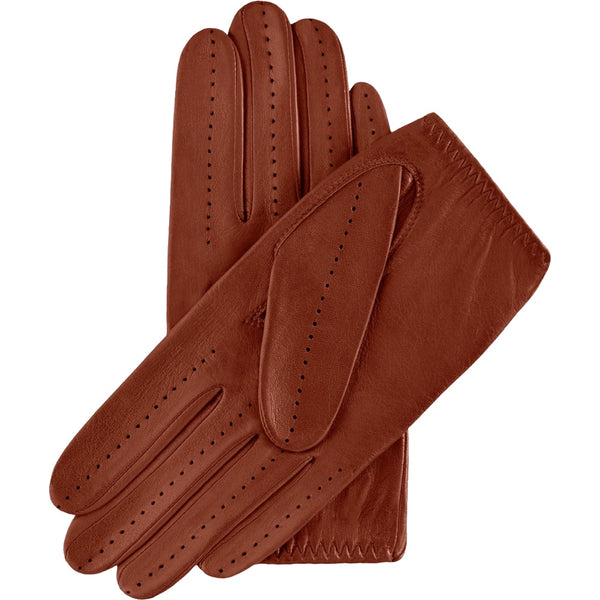 Gants de Conduite Pour Femme Cognac - Fabriqués à la main en Italie – Gants en Cuir de Luxe – Fait à la Main en Italie - Fratelli Orsini® - 2