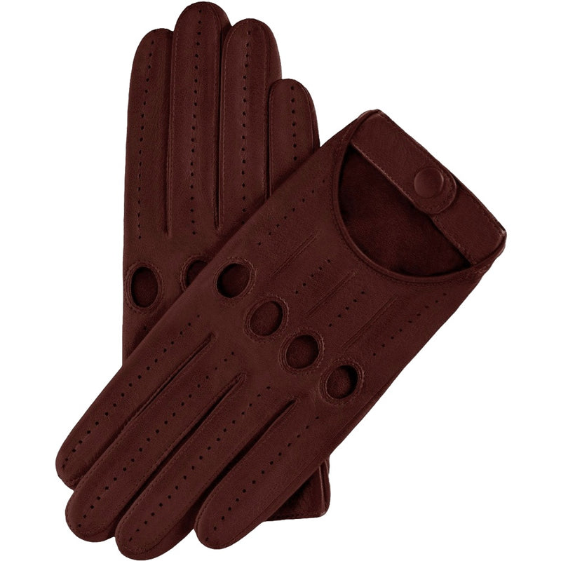 Gants de Conduite Pour Femme Cordovan - Fabriqués à la main en Italie – Gants en Cuir de Luxe – Fait à la Main en Italie - Fratelli Orsini® - 1
