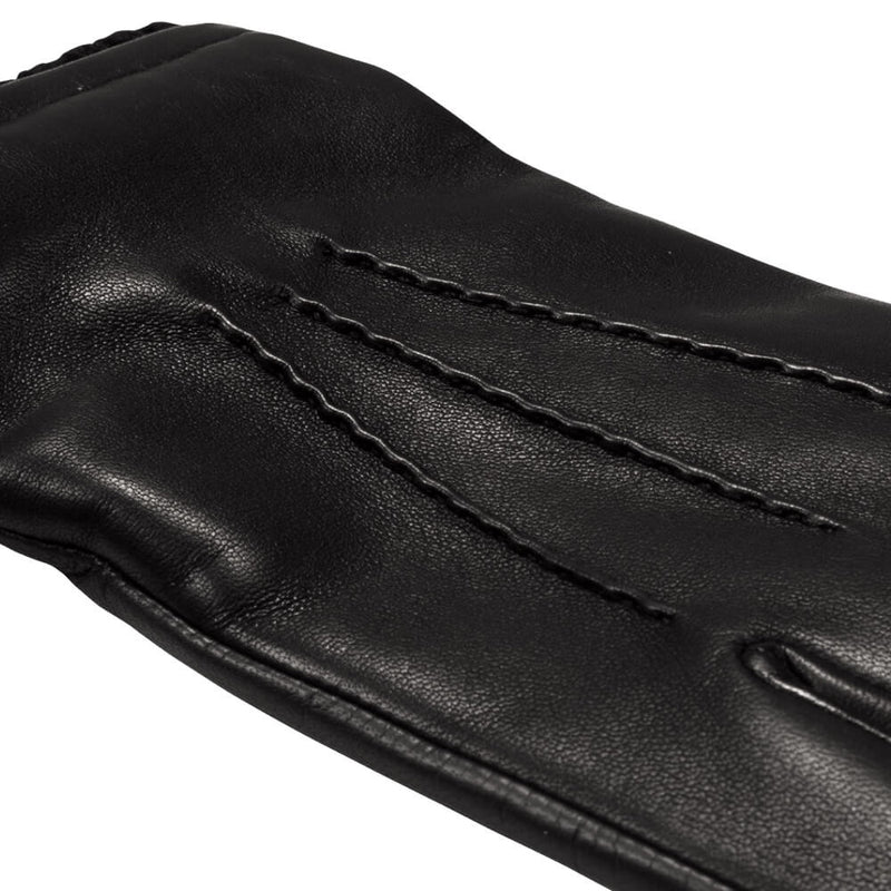 Gants en Cuir Noir Homme - Écran Tactile - Fabriqués à la main en Italie – Gants en Cuir de Luxe – Fait à la Main en Italie - Fratelli Orsini® - 3