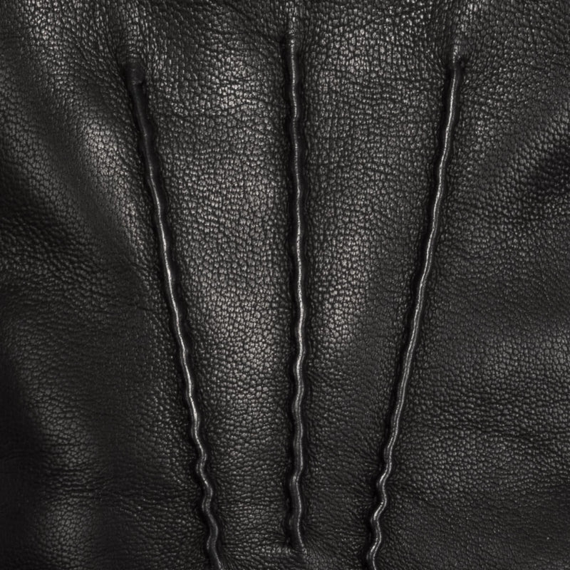 Gants en Cuir Noir Homme - Écran Tactile - Fabriqués à la main en Italie – Gants en Cuir de Luxe – Fait à la Main en Italie - Fratelli Orsini® - 5