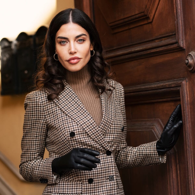Gants en Cuir Pour Femme - Doublure en laine d'agneau - Fabriqués à la main en Italie – Gants en Cuir de Luxe – Fait à la Main en Italie - Fratelli Orsini® - 8