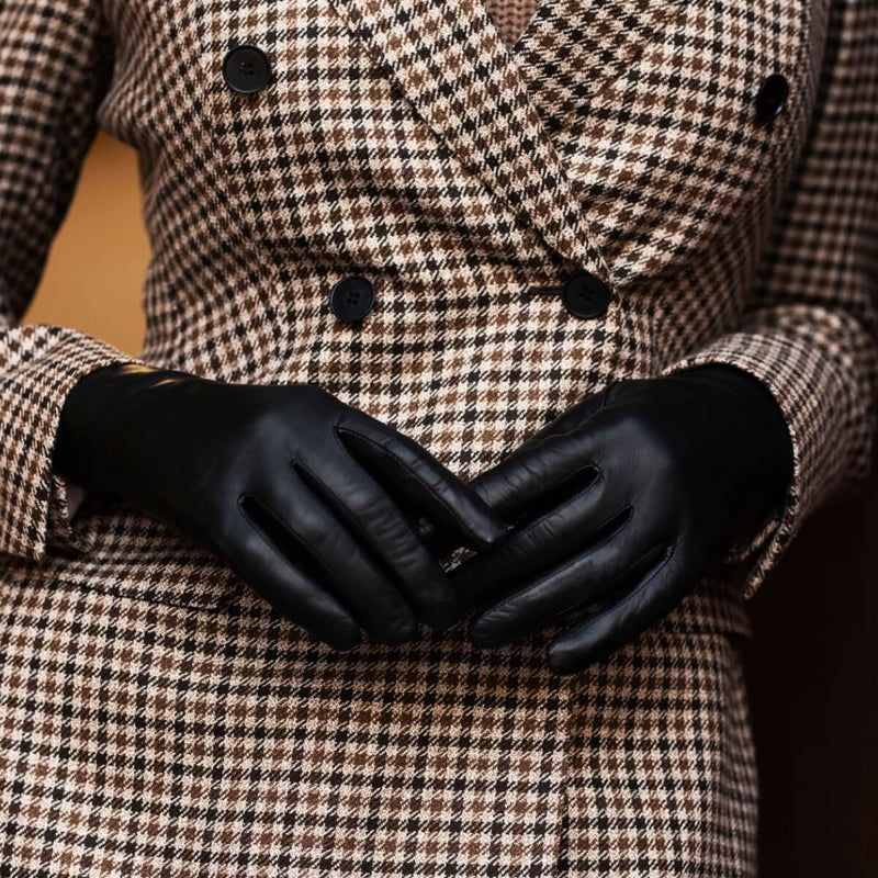 Gants en Agneau Italien pour Femme Noir