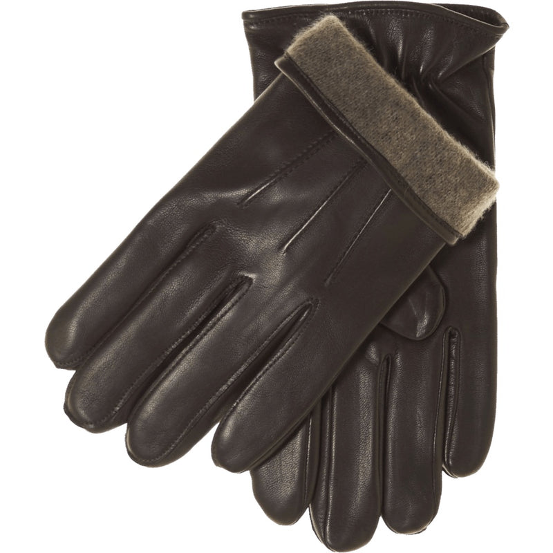 Gants en Cuir Marron Homme Écran Tactile - 100% Cachemire - Fabriqués à la main en Italie – Gants en Cuir de Luxe – Fait à la Main en Italie - Fratelli Orsini® - 1