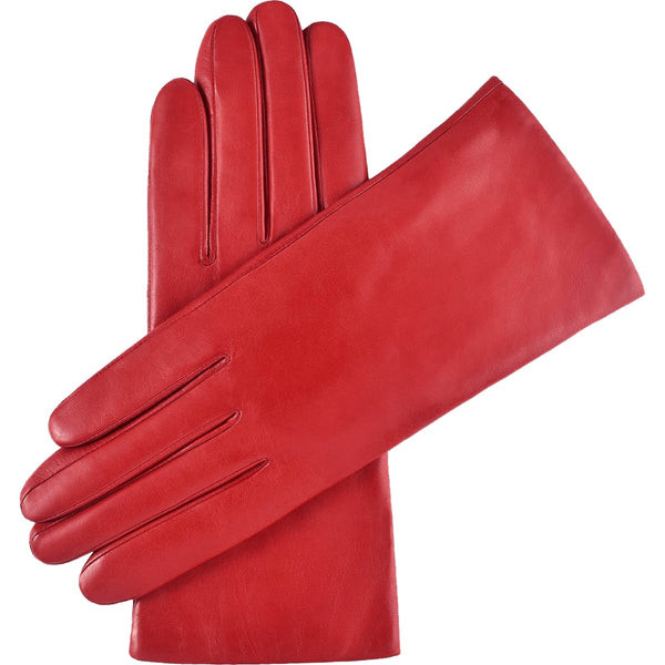 Gants en Cuir Rouge Femme - Écran Tactile - Fabriqués en Italie – Gants en Cuir de Luxe – Fait à la Main en Italie - Fratelli Orsini® - 1