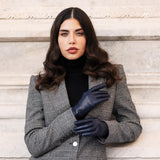 Gants en Cuir Femme Marine - Écran Tactile - Fabriqués en Italie – Gants en Cuir de Luxe – Fait à la Main en Italie - Fratelli Orsini® - 4