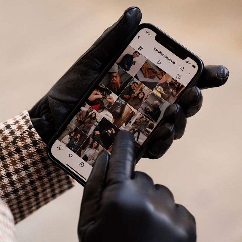 Gants en Cuir Pour Femme - Doublure en laine d'agneau - Fabriqués à la main en Italie – Gants en Cuir de Luxe – Fait à la Main en Italie - Fratelli Orsini® - 6