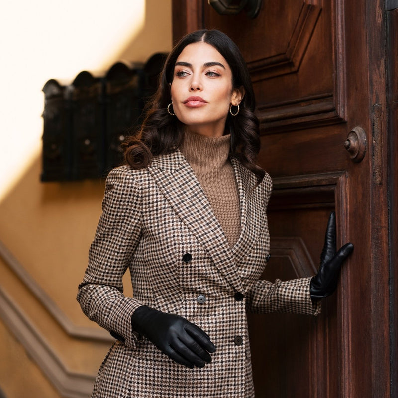 Gants en Cuir Pour Femme - Doublure en laine d'agneau - Fabriqués à la main en Italie – Gants en Cuir de Luxe – Fait à la Main en Italie - Fratelli Orsini® - 5