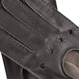 Gants de Conduite Homme Marron Foncé - Fabriqués à la main en Italie - Peau de daim – Gants en Cuir de Luxe – Fait à la Main en Italie - Fratelli Orsini® - 3