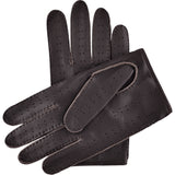 Gants de Conduite Homme Marron Foncé - Fabriqués à la main en Italie - Peau de daim – Gants en Cuir de Luxe – Fait à la Main en Italie - Fratelli Orsini® - 4