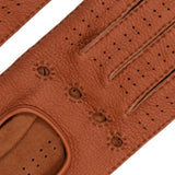 Gants de Conduite Femme Marron - Peau de daim - Fabriqués à la main en Italie – Gants en Cuir de Luxe – Fait à la Main en Italie - Fratelli Orsini® - 2