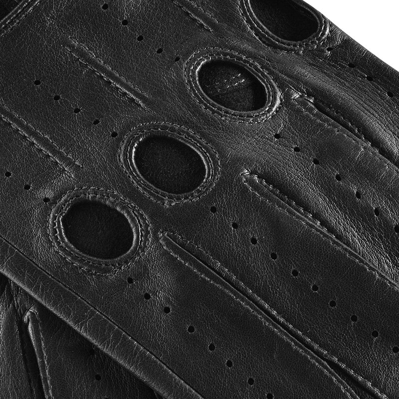 Gants de Conduite Homme Noir - Fabriqués à la main en Italie – Gants en Cuir de Luxe – Fait à la Main en Italie - Fratelli Orsini® - 3