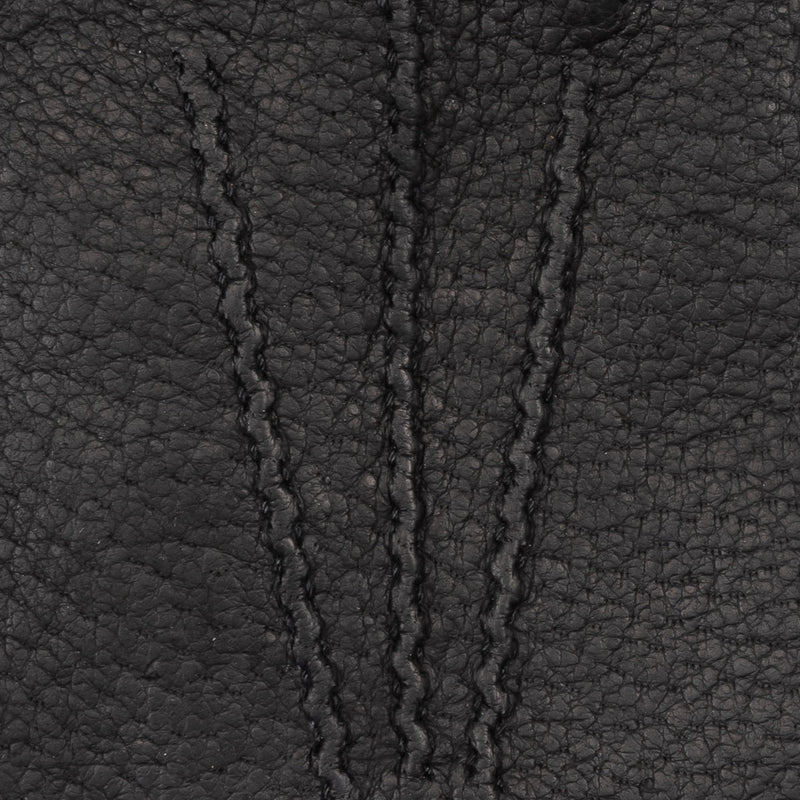Gants en Cuir Pécari Noir - 100% Cachemire - Fabriqués à la main en Italie – Gants en Cuir de Luxe – Fait à la Main en Italie - Fratelli Orsini® - 3