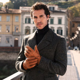 Gants en Cuir de Pécari - 100% Cachemire - Fabriqués à la main en Italie – Gants en Cuir de Luxe – Fait à la Main en Italie - Fratelli Orsini® - 9