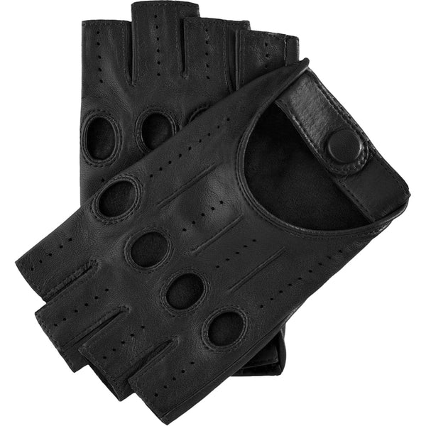 Gants de Conduite Femmes Noirs - Sans doigts - Fabriqués á la main en Italie – Gants en Cuir de Luxe – Fait à la Main en Italie - Fratelli Orsini® - 1