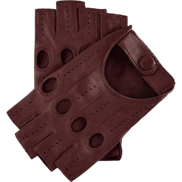 Gants de Conduite Femme Cordovan - Sans doigts - Fabriqués à la main en Italie – Gants en Cuir de Luxe – Fait à la Main en Italie - Fratelli Orsini® - 1