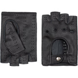 Gants de voiture pour hommes Noir - Peau de daim - Fabriqués à la Main en Italie – Gants en Cuir de Luxe – Fait à la Main en Italie - Fratelli Orsini® - 1
