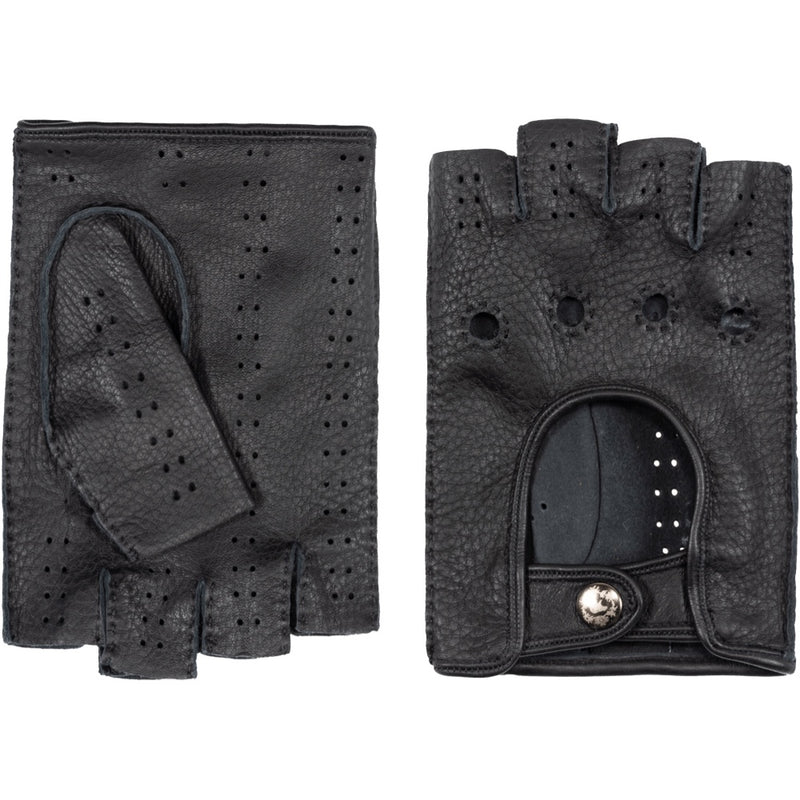 Gants de voiture pour hommes Noir - Peau de daim - Fabriqués à la Main en Italie – Gants en Cuir de Luxe – Fait à la Main en Italie - Fratelli Orsini® - 1