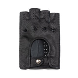Gants de voiture pour hommes Noir - Peau de daim - Fabriqués à la Main en Italie – Gants en Cuir de Luxe – Fait à la Main en Italie - Fratelli Orsini® - 2