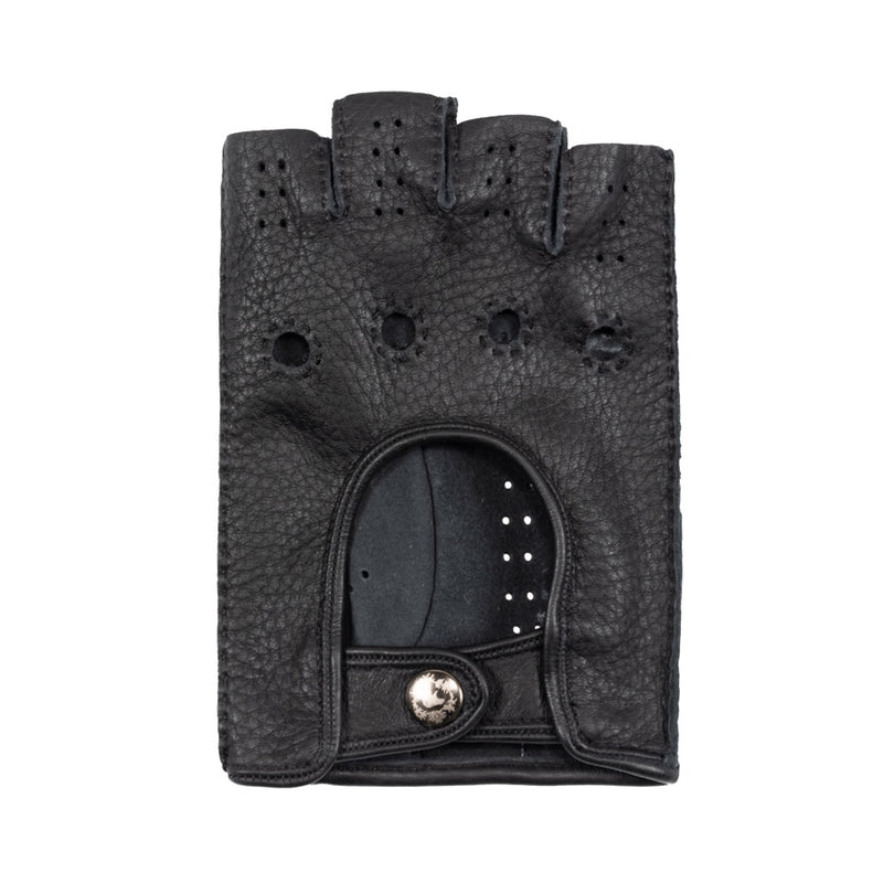 Gants de voiture pour hommes Noir - Peau de daim - Fabriqués à la Main en Italie – Gants en Cuir de Luxe – Fait à la Main en Italie - Fratelli Orsini® - 2