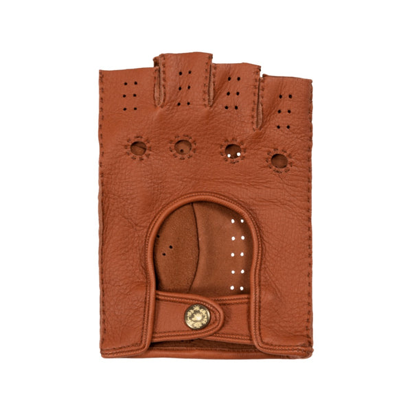 Gants de voiture pour hommes Marron - Peau de daim - Fabriqués à la Main en Italie – Gants en Cuir de Luxe – Fait à la Main en Italie - Fratelli Orsini® - 2