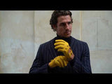 Leonardo (Jaune) - Gants de conduite en daim américain